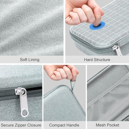 Bukere Travel Sunglasses Organizer Case Adjustable Slot For Multiple Eyeglasses Hard-shell Portable Storage Box for Men Women