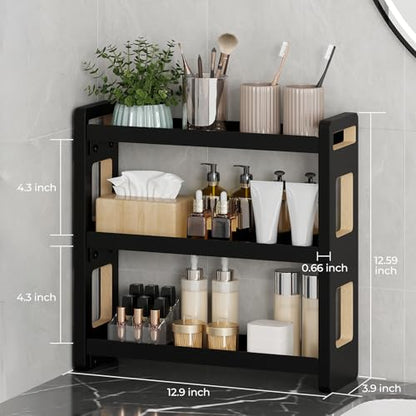 Bathroom Counter Organizer, Bathroom Sink Organizer, Vanity Shelf | Bathroom Organizers and Storage, Bathroom Countertop Organizer, Counter Shelf, Cologne Stand, Perfume Stand, Bathroom Decor