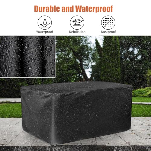 Outdoor Storage Box Cover for TARKARI 320 Gallon Deck Box | Waterproof Resin Storage Bin Cover Deck Box Covers-68" L x 32" W x 33" H