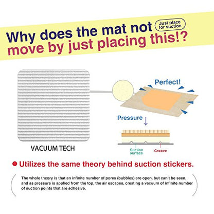 Home Techpro Rug Pads Grippers, 8 PCS Non Slip Washable Grippers, “Vacuum TECH” - New Materials to Anti Curling Rug Pad : Keep Your Rug in Place & Make Corner Flat and Easily Peel Off