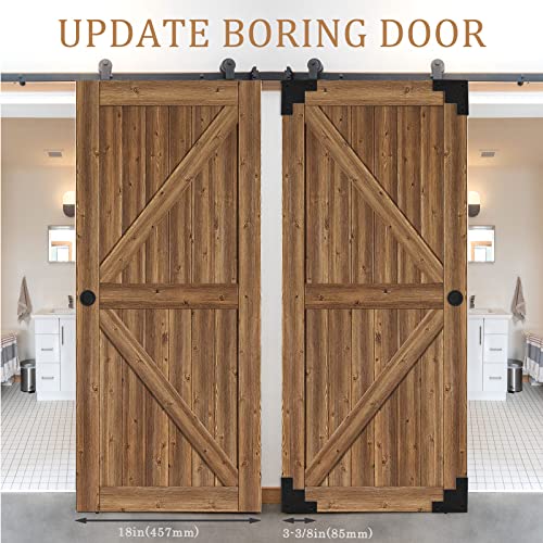 Black Metal Corner Protector 3.3 * 3.3 * 1 in Decorative Wood Funiture 4pcs Barn Sliding Door Corner Guards Metal Table Corner Antirust Zinc Alloy Edge Cover Bracket with Screw