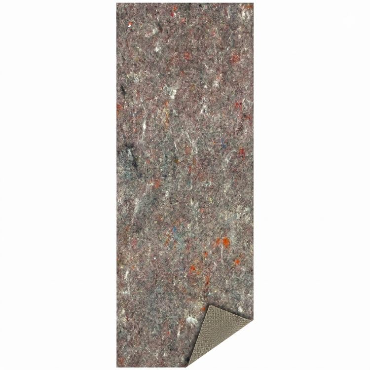Ottomanson 3' x 10' Non-Slip Rug Pad Gripper 1/4 Inch Thick Dual Surface Felt + Rubber Gripper - Safe for All Floors, Brown