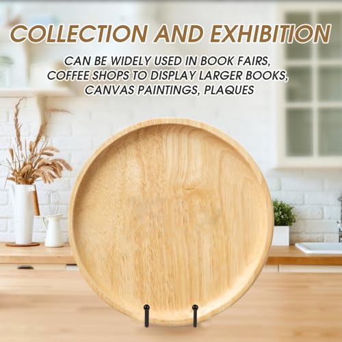 Decolore 10 Inch 3 Pack Large Black Table Easel Plate Stands for Display Plate Holder Display Stand for Decorative Plate, Poster, Tabletop Art and Platter