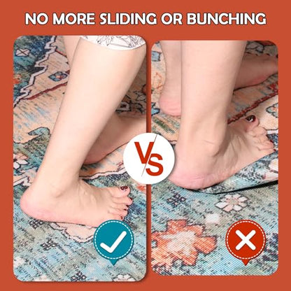 Waterproof Rug Pad, 9x12 Ft Under Area Rug Carpet Pad, Non Slip Rug Pads for All Floors and Hardwood Floors Finishes, Keep Carpets in Place Soft and Prevent Rug from Wrinkling or Buckling