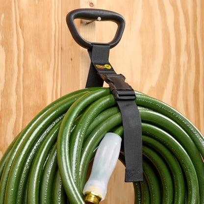 Clip 'n Carry Wrap-It Storage Straps - 25" (3-Pack) | Carrying Straps for Water Hose Storage and Extension Cord Holder
