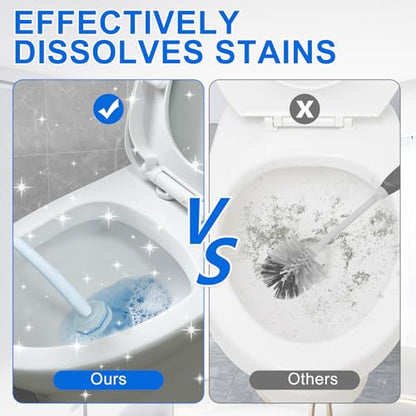 Disposable Toilet Brush and Holder Set, with 30 PCS Brush Head for Clorox. | Compatible with Clorox Toilet Cleaning System ,Upgrade Fiber