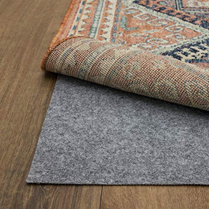 Mohawk Home 2’ x 8’ Non Slip Grip Rug Pad 1/8" Low Profile Felt Cushion + Rubber Gripper, Great For High Traffic Areas - Safe For All Floors