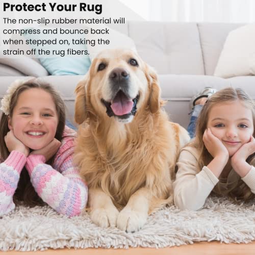 DABLINE 80" x 80" Non Slip Tufting Backing Fabric – Thick Rug Backing Pad with Vinyl Dots for Rug Tufting, Punch Needle & DIY Rug Making Supplies