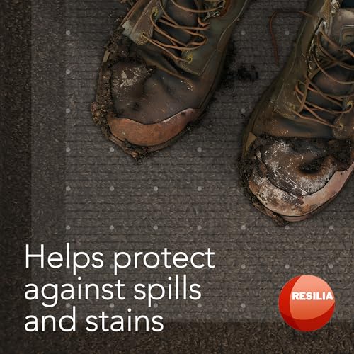RESILIA Low-Pile Carpet Runner - Non Slip Carpet & Rug Protection, Washable Clear Vinyl Floor Runners, 27 Inches Wide x 25 Feet Long, Made in The USA