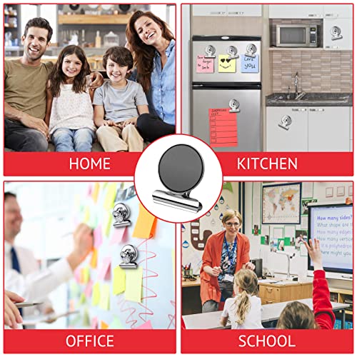 24 Pack Magnetic Clips Fridge Magnets Heavy Duty Magnet Clips for Whiteboard & Refrigerator Wide Scratch Safe Best for House Office School Use