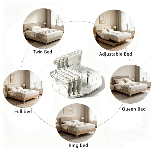 Bed Sheet Holders for Corners, Stop Sheets from Slipping Off All Night, Anti-Slip Pad for Delicate Sheets, Easy One-Time Installation, Durable Gripper Clips for Twin to King Size Mattresses(Set of 4)
