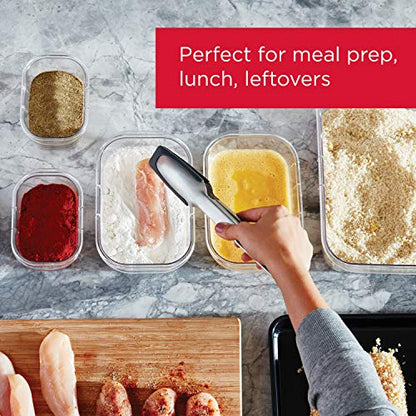 Rubbermaid Brilliance Food Storage Containers, 14 Piece Plastic Containers with Lids, BPA-Free, Leak Proof, Clear