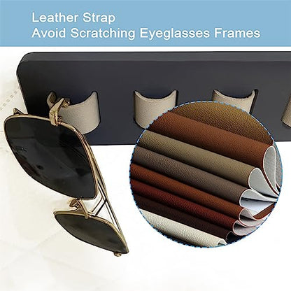 Sunglasses Organizer Wall Mounted Wood Sunglass Holder for Home Glasses Holder/Sunglasses Rack,Home Decor (Gray-1pcs-long)