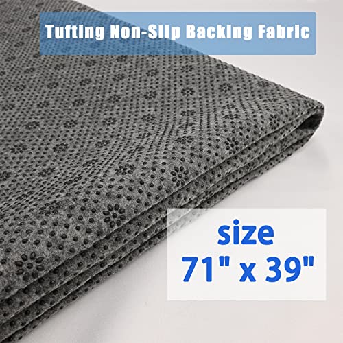 Non-Slip Tufting Cloth Backing Fabric 71x39 Inch, 2mm Thick & Durable | Durable Rug Making Supplies, Perfect Rug Backing Fabric for Tufting Gun & Punch Needle