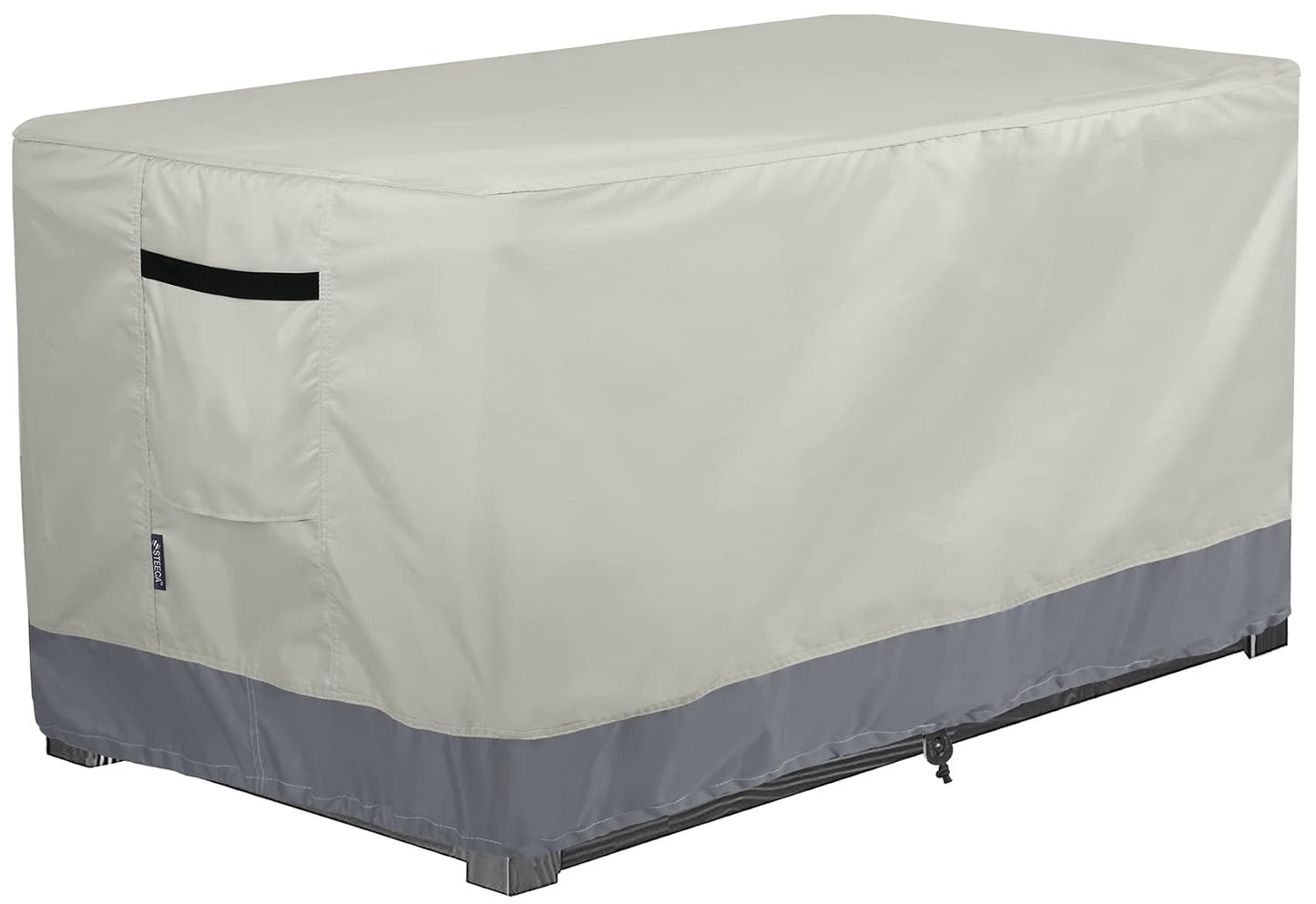 Patio Deck Box Cover Waterproof Outdoor Rectangular Storage Bench Cover 62L x 30W x 26H inch