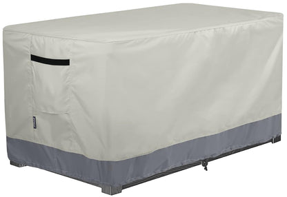 Patio Deck Box Cover Waterproof Outdoor Rectangular Storage Bench Cover 62L x 30W x 26H inch