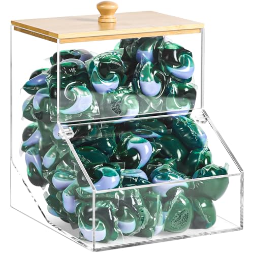 0.835GAL Large Acrylic Laundry Pods Container BY V... (Acrylic)
