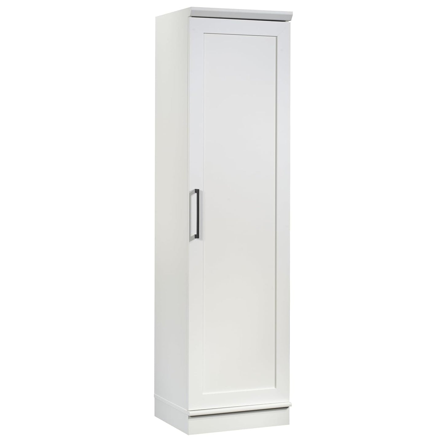 Sauder HomePlus Pantry Storage Cabinet, Soft White | Single Door, Adjustable Shelves, Kitchen Storage Cabinet