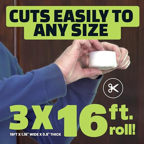 Alien Draft Seal Set of 49 Feet Anti-Draft Adhesive and Flexible Flap to Seal Gaps Around Doors and Windows As Seen On TV