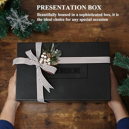 BEWISHOME Watch Winders for Automatic Watches, Automatic Watch Winder Box | Watch Spinner with LED Light,4 Watch Winder with Quiet Running Motor and 6 Storage Case for Man/Woman's Watches, Brown SYQ01Y