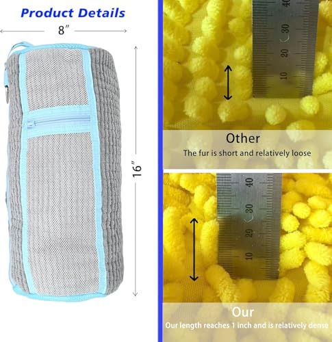 2 Pack Reusable Shoe Wash Bag for Sneakers,（Grey) | Reusable Shoe Washing Machine Bag, Side pockets for washable insoles and shoelaces, Includes 2 Shoe Storage Dust Bags