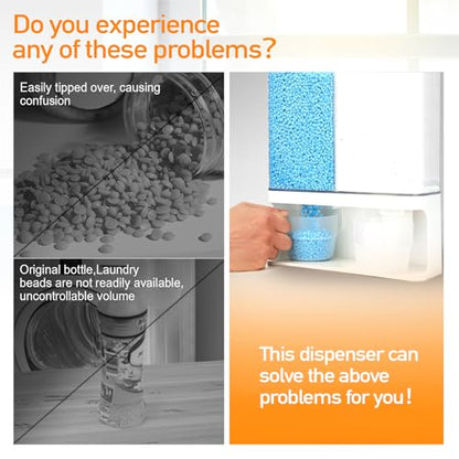 Laundry Detergent Dispenser, Scent Booster Beads Dispenser for Laundry Room Organization, Suitable for Beads, Stain Remover Powder
