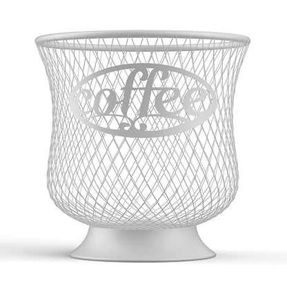 Coffee Pod Holder, Sturdy K Cup Organizer, Large Capacity K Cup Storage for Keuring Espresso Capsule Coffee Creamer, Easy to Refill and Organize for Cafe Bar, Coffee Bar Decor