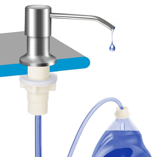 Dish Soap Dispenser for Kitchen Sink (Brushed Nick... (Brushed Nickel | Stainless Steel)