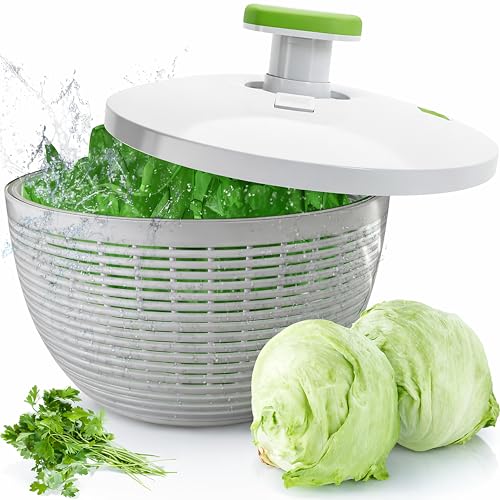 Brieftons Large 6.2-Quart Collapsible Salad Spinne...