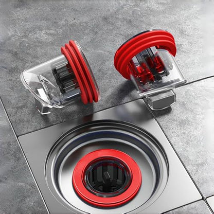 2Pcs Odor Proof Floor Drain, Floor Drain backflow Preventer, Shower Plug, Magnetic One-Way Drain Valve, Prevent Odor Dispersion in Bathrooms, and Kitchens (1.5''-2.0'' Caliber)