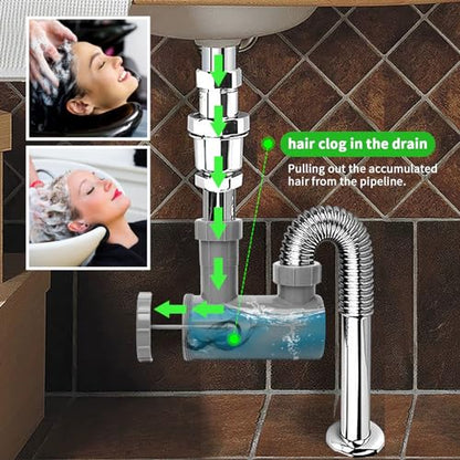 MoyRetty 1Pack Hair Trap for Shampoo Bowl, Easy-Fit Drain Catcher | Catches Hair Before It Clogs the Drain | Snaps In Without Tools or Plumber | Easy to Empty and Rinse Clean for Daily Use