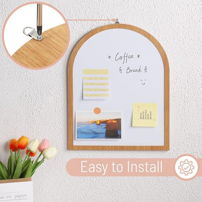 Mr. Pen- Dry Erase Board, 16" x 12", Wooden Frame, Boho Design