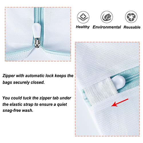 Tenn Well 2Pk 43x35" Extra Large Mesh Laundry Bags Jumbo for Blankets | Mesh bags for delicates, coats, blankets, bedding, toys, pet items, washing machine safe