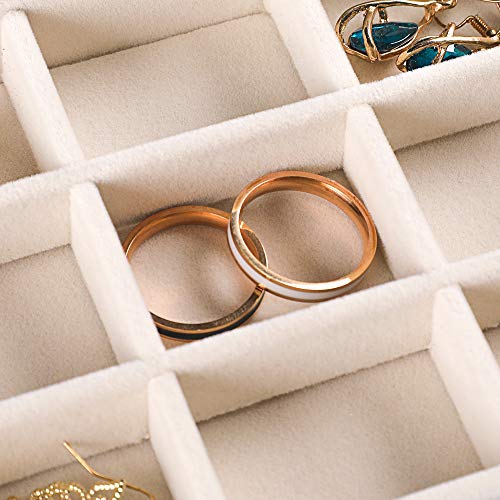 Extra Large Acrylic Jewelry Box for Women Girls 5... (Beige | Acrylic)
