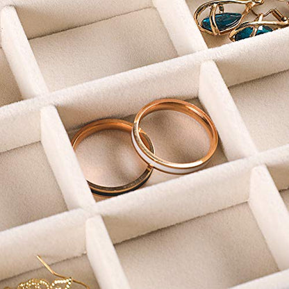 Extra Large Acrylic Jewelry Box for Women Girls 5... (Beige | Acrylic)