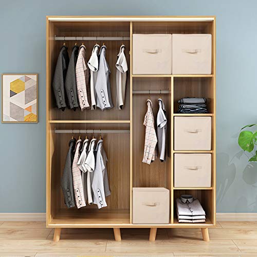 2pcs Zip Lidded Wardrobe Blankets Organizer Storage Bins, Folding & Sturdy | 22"X13"X12.6", clothing, duvets, sweaters, jeans organizer, foldable dustproof,washable,save space,3-side zip openning, rigid