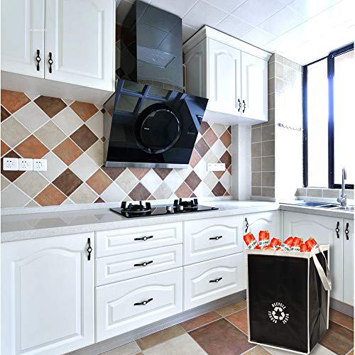 Lily queen Recycle Waste Bag for Kitchen Home Trash Sorting Bins Base Plate Waterproof Baskets Polypropylene 2 Set