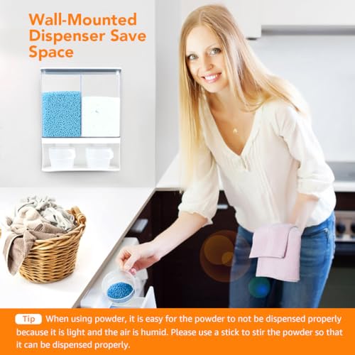 Laundry Detergent Dispenser, Scent Booster Beads Dispenser for Laundry Room Organization, Suitable for Beads, Stain Remover Powder