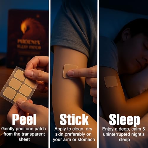5mg Melatonin Sleep Patches for Adults – Extra Strength for Deep Restful Sleep & Recovery - Transdermal Sleep Aid with Lavender, Valerian, 5HTP – Non-Habit Forming Sleeping Patch – 30 Natural Patches