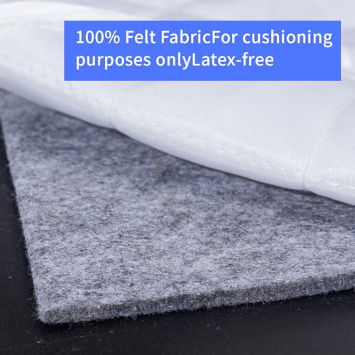 Extra Large Area Rug Cushioned Pad, 8x10 Ft Thick Felt Pad for Hardwood Floors, Keeps Rug in Place Soft