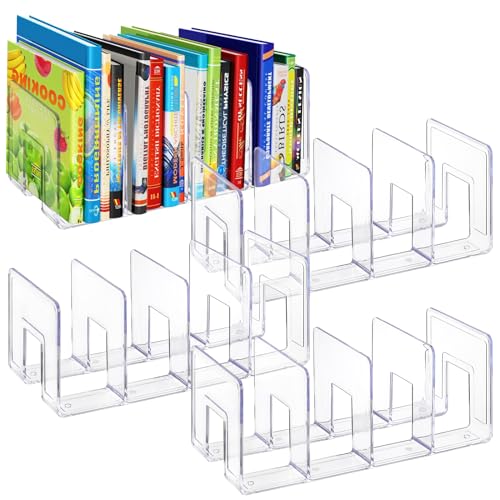 4 Pack Acrylic File Sorter, 4-Section Clear Deskto... (clear | Acrylic)
