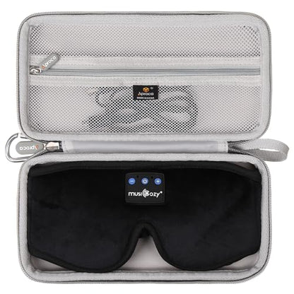 Aproca Case Compatible with MUSICOZY/Mixiba/Perytong Sleep Headphones Bluetooth Headband Sleep Eye Mask, Portable Storage Protective Bag for Accessories (Case Only)