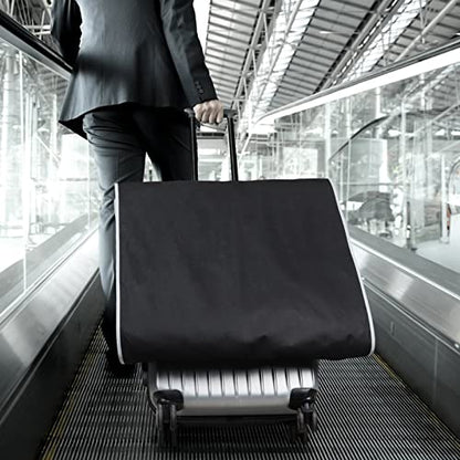 Zilink Long Dress Garment Bags for Travel Dress Suit Cover for Storage 60in | Large Pockets, Carry Handles, Card Holder, Gusseted, Breathable, Suit Bag for Travel for Suit Coat Dress, Black