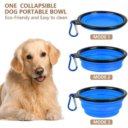 Dog Food Storage Container, 5-7 Lbs Airtight Pet Food Container, Cat food Container Dispenser with Portable Handle, Pouring Spout, Measuring Cup and a Collapsible bowl for Dogs Cats White/6Qt