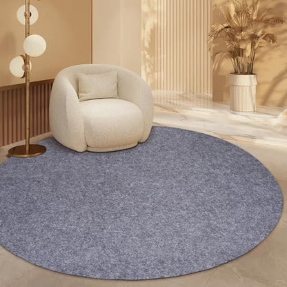 Waterproof Rug Pad Round 1/8 Thick Waterproof Non-Slip Rug Pad, Pad for Hardwood Floors,Rug Pads for All Floors and Finishes, Keeps Carpets in Place Soft and Safe（6FT）