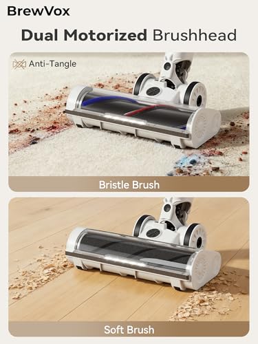 Telescopic Cordless Stick Vacuum Cleaner for Home Carpet & Pet Hair, Auto Detect, 45kPa Powerful Suction, 550W Motor, 60Min Runtime Quick Rechargeable, 6 Stage Filtration System