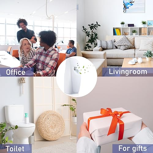Uiifan 8 Pcs Automatic Air Freshener Spray Dispenser 8.27 x 3.15 x 3.15 Inch Wall Mounted Automatic Air Freshener Dispenser Mist Adjustable Fragrance Aerosol Spray Sprayer for Room
