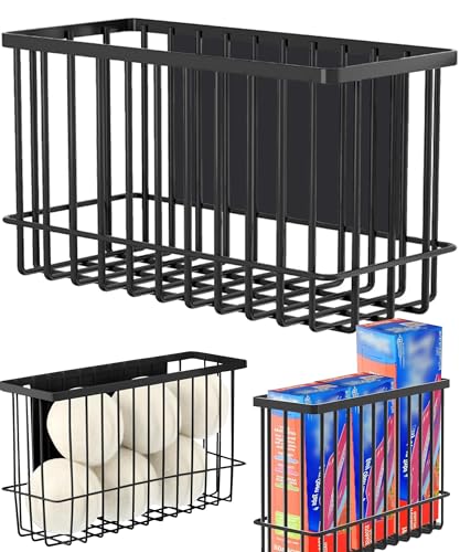 Magnetic Shelf Fridge Basket Bin for Whiteboard Washer Dryer Locker Cabinet | No Drilling Or Tools Needed, Reusable Magnet Organizer Classroom Office Home Kitchen Laundry Storage Rack Container Holder