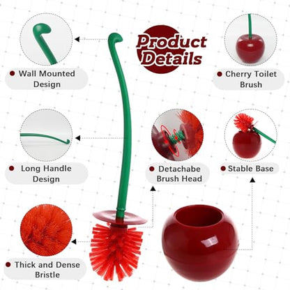 Creative Toilet Brush with Holder Bowl&Long Handle...