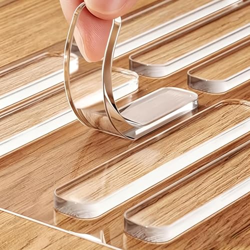 ZOMPAGO Clear Silicone Furniture Pads 30PCS Cabinet Bumpers Protection | Silicone wall protector,sound dampening,anti-slip,fit table,hardwood floors,chair legs,wall scratch